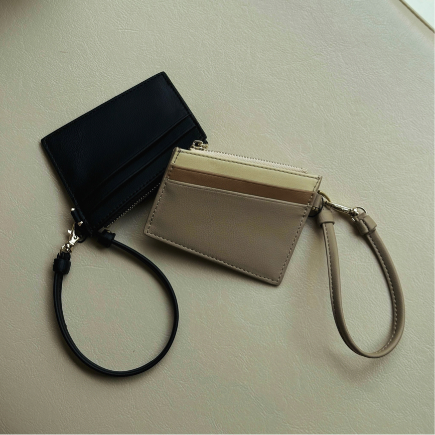 [L’FEMME] Zip Card Holder — Ombre Beige / สีเบจไล่เฉด