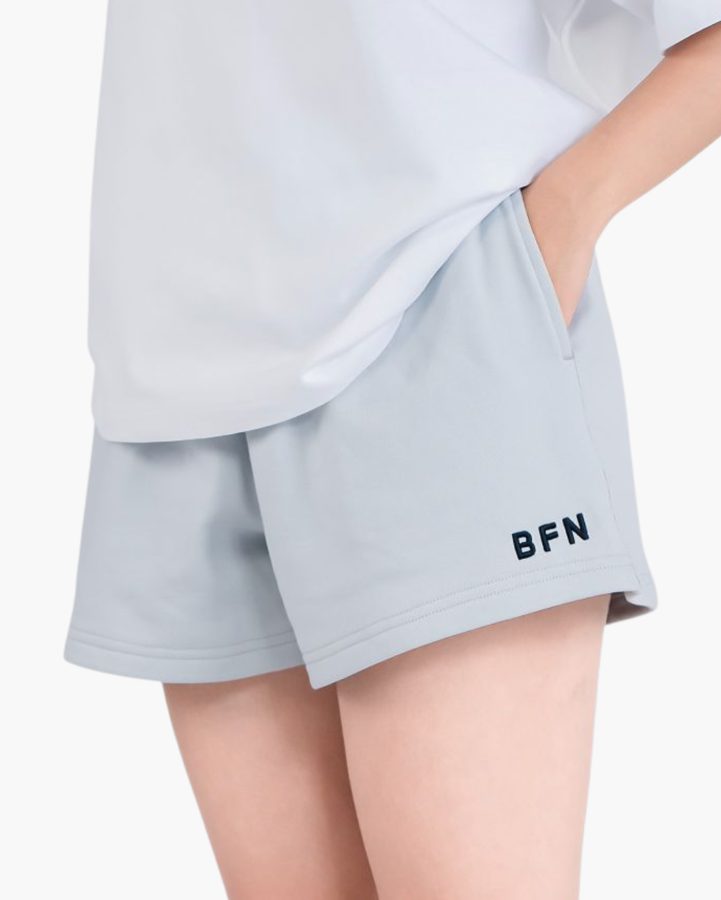 กางเกงขาสั้นผู้หญิง ผ้าสำลีเนื้อนุ่ม ปักโลโก้ BFN — 8