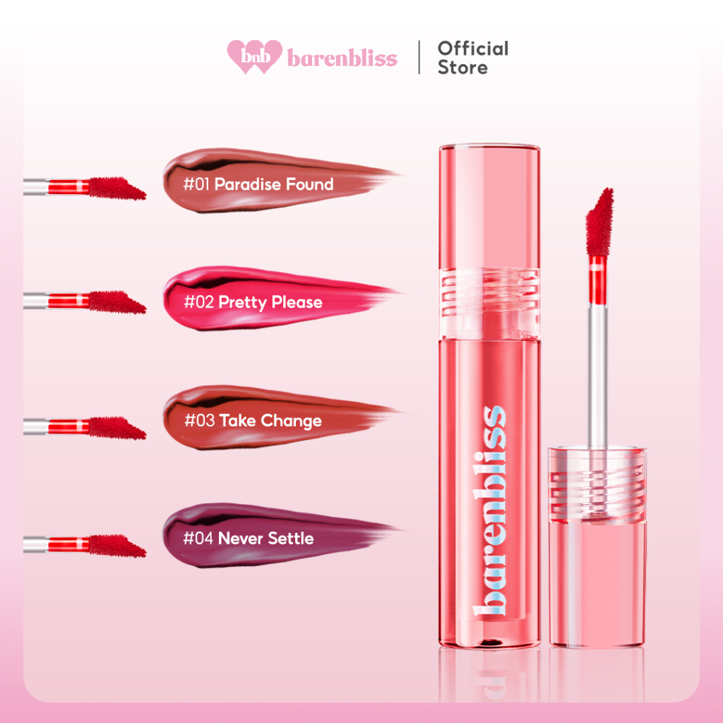 Barenbloom เซตลิปคู่ ลิปทินท์เนื้อฉ่ำพีช + ลิปเวลเว็ตเชอร์รี่ เนื้อแมตต์นุ่ม ติดทน — 2
