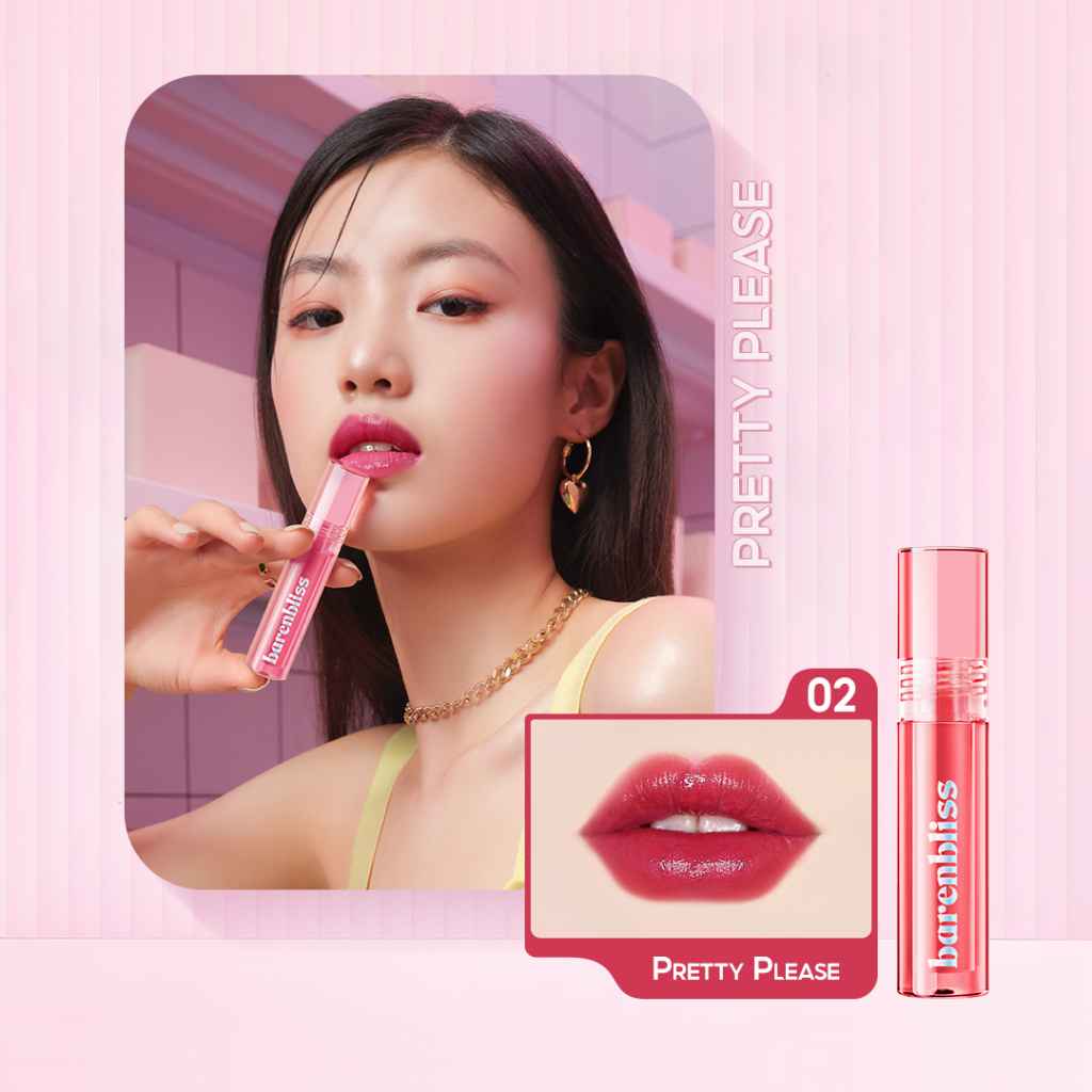 Barenbloom ลิปทินท์พีช เซต 2 แท่ง เนื้อเจลฉ่ำวาว ติดทน ไม่เหนียว 4 สี — 3