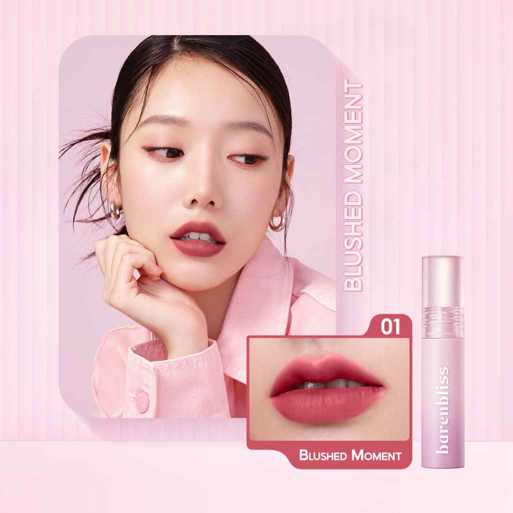 Barenbloom ลิปเวลเว็ตเชอร์รี่ เนื้อแมตต์นุ่มเหมือนมูส ไม่ทำให้ปากแห้ง ติดทน กันน้ำ 2.5g — 2