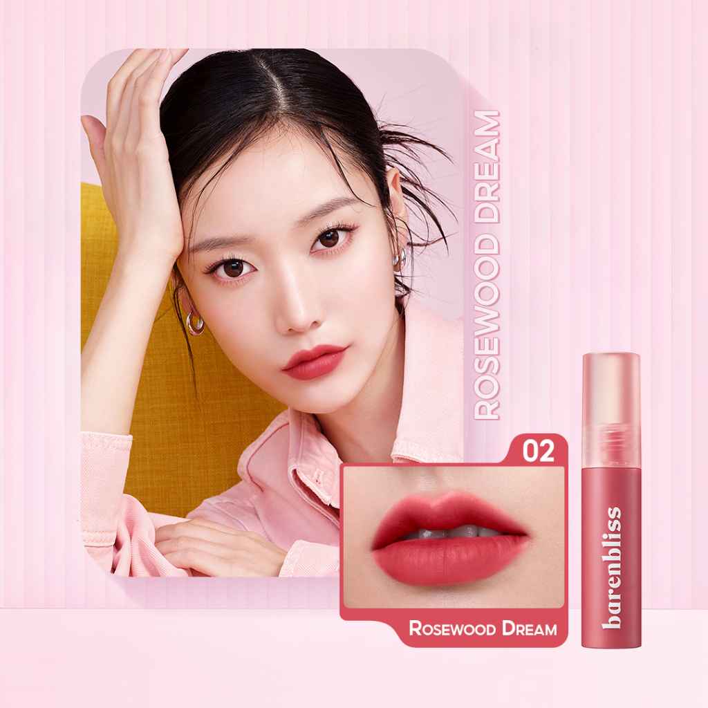 Barenbloom ลิปเวลเว็ตเชอร์รี่ เนื้อแมตต์นุ่มเหมือนมูส ไม่ทำให้ปากแห้ง ติดทน กันน้ำ 2.5g — 3