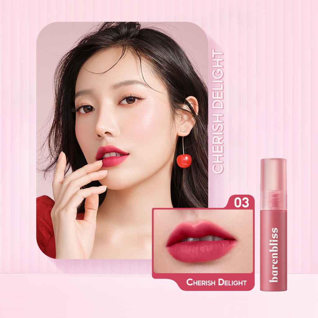Barenbloom ลิปเวลเว็ตเชอร์รี่ เนื้อแมตต์นุ่มเหมือนมูส ไม่ทำให้ปากแห้ง ติดทน กันน้ำ 2.5g — 4