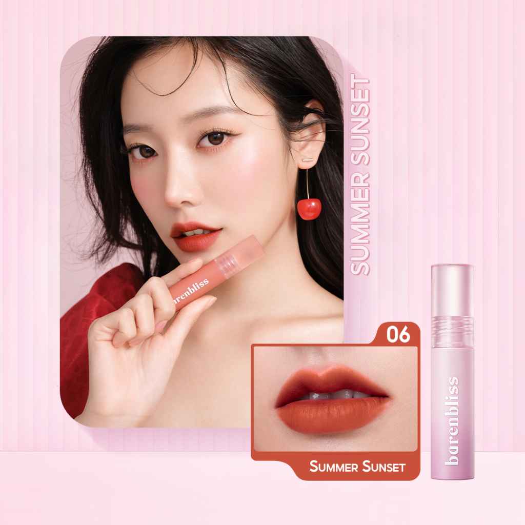 Barenbloom ลิปเวลเว็ตเชอร์รี่ เนื้อแมตต์นุ่มเหมือนมูส ไม่ทำให้ปากแห้ง ติดทน กันน้ำ 2.5g — 7