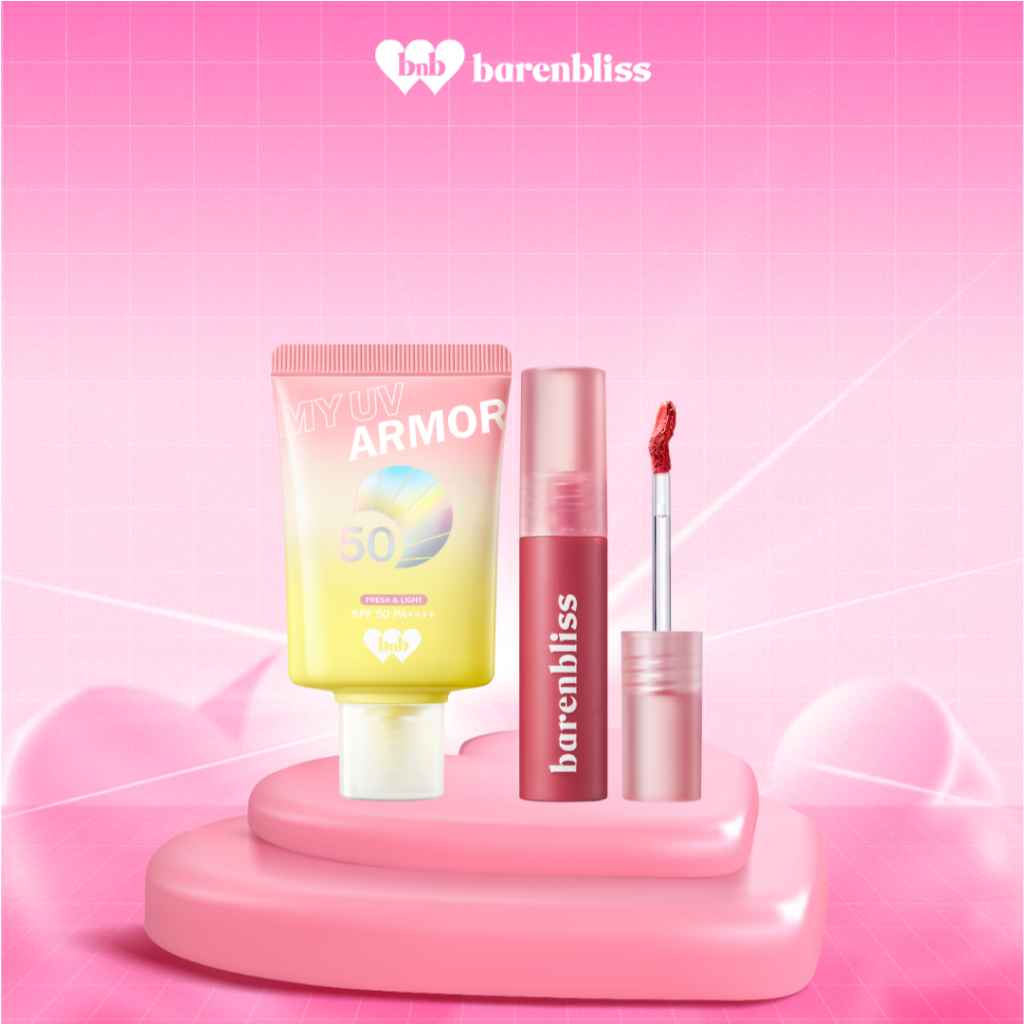 Barenbloom เซตลิปเวลเว็ตเชอร์รี่ + ครีมกันแดด SPF50 PA++++ คุมมัน ปรับโทนผิว
