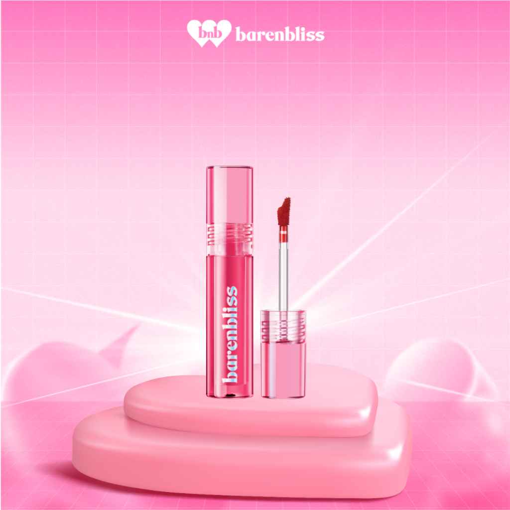 Barenbloom ลิปทินท์พีช เนื้อเจลฉ่ำวาว ริมฝีปากอมน้ำ ติดทน 24 ชม. 3ml 4 สี