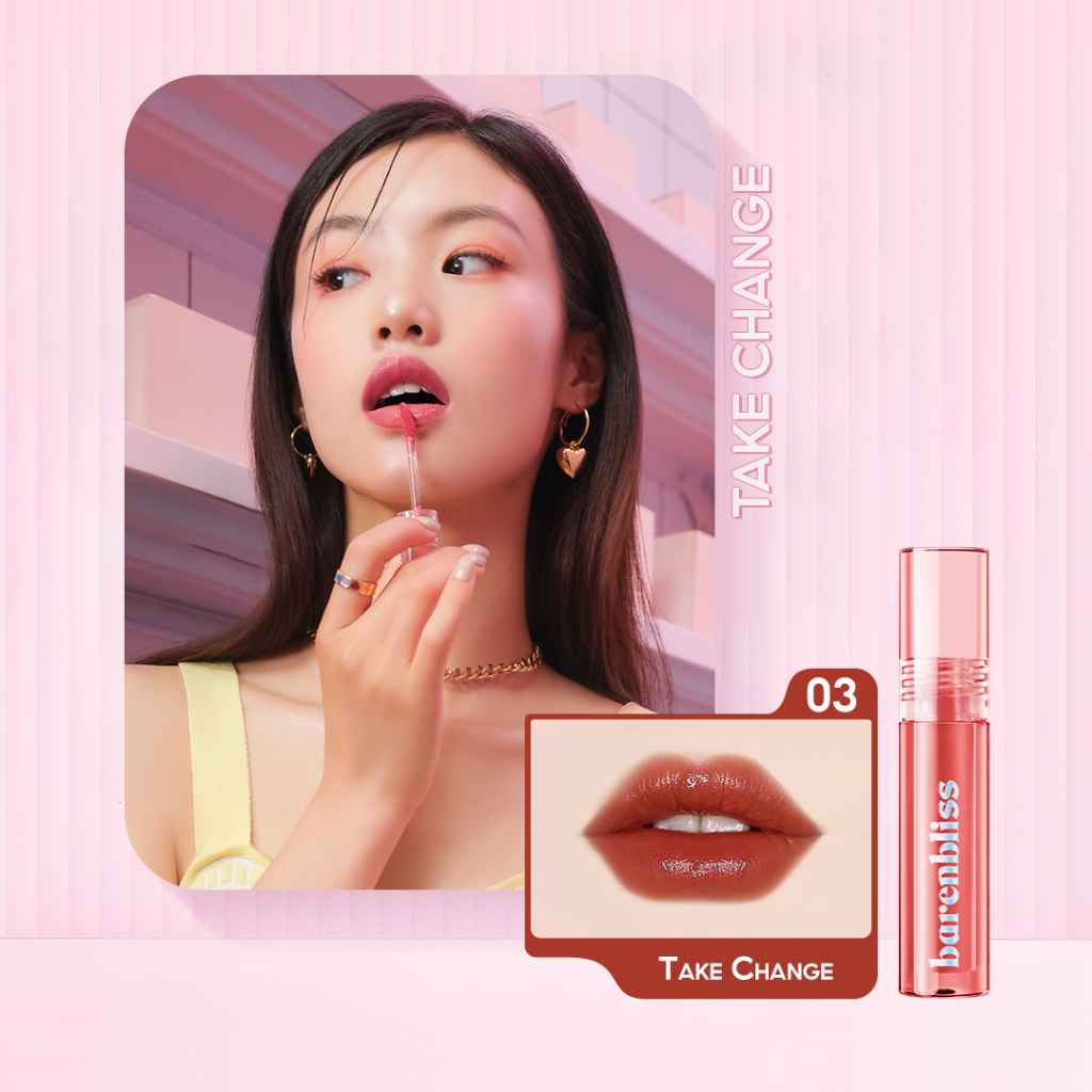 Barenbloom ลิปทินท์พีช เนื้อเจลฉ่ำวาว ริมฝีปากอมน้ำ ติดทน 24 ชม. 3ml 4 สี — 4