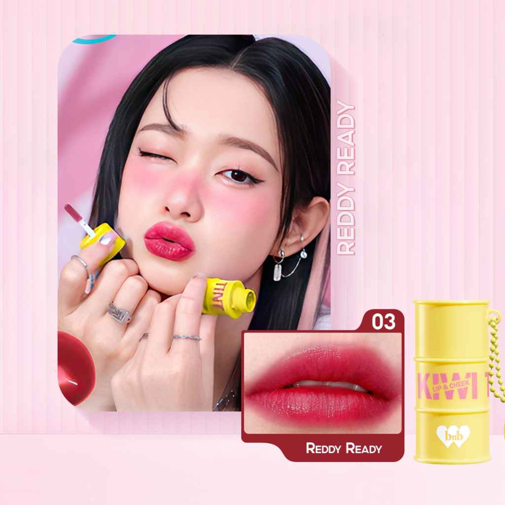 Barenbloom ทินท์ลิปแอนด์ชีค Kiwi Tin Tint ใช้ทาปากและแก้ม ติดทน 12 ชม. 4 สี — 4
