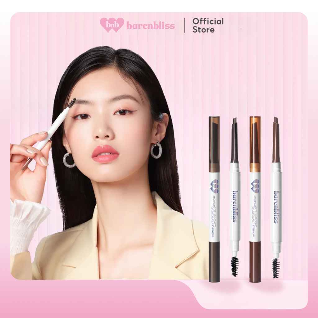 Barenbloom ดินสอเขียนคิ้ว Make Me Classy หัวเล็กเขียนเป็นเส้นขน ไม่เป็นก้อน ไม่เลอะ 2 สี — 2