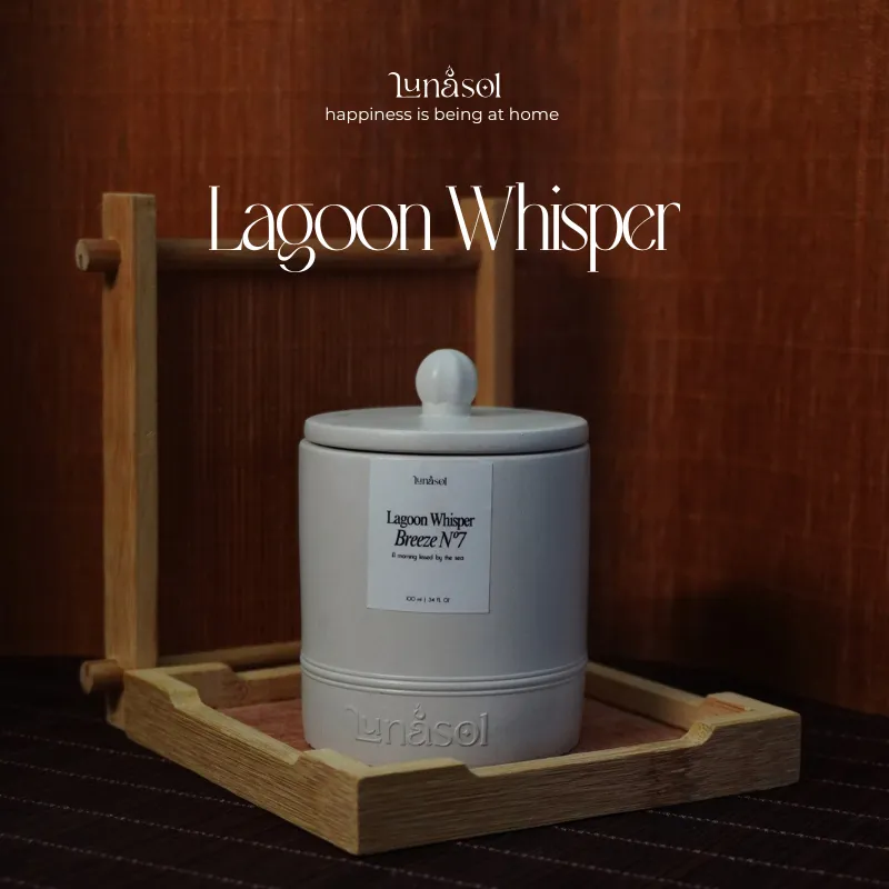 Lunasora เทียนหอมซอยแว็กซ์ At the Secret Garden และ Lagoon Whisper ถ้วยซีเมนต์ 80g / 250g — 3
