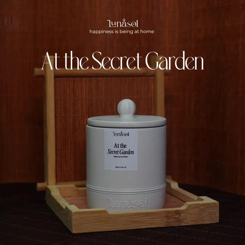 Lunasora เทียนหอมซอยแว็กซ์ At the Secret Garden และ Lagoon Whisper ถ้วยซีเมนต์ 80g / 250g — 4