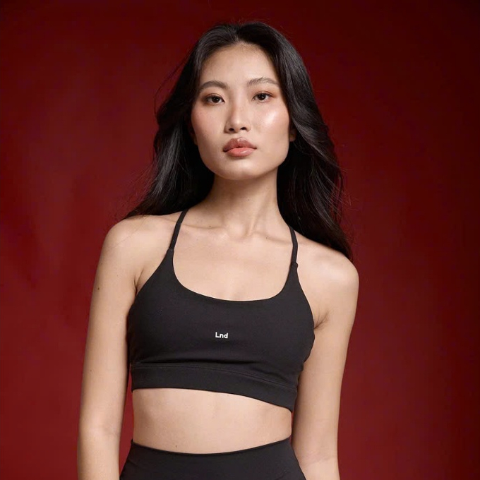 Lady Block สปอร์ตบรา Suki สายไขว้หลัง 2 ชั้น มีฟองน้ำถอดได้ ใส่ยิม โยคะ พิลาทิส — 5