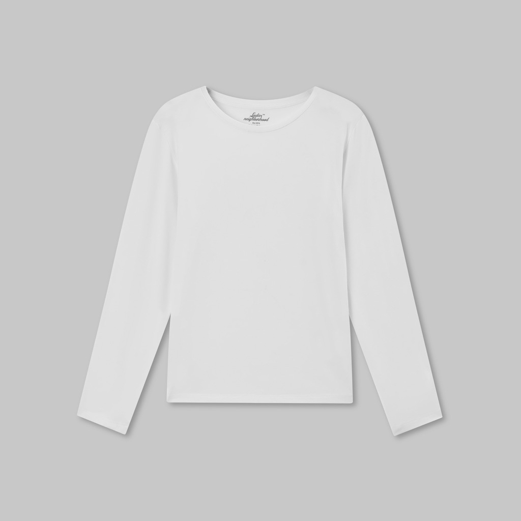Lady Block เสื้อยืดแขนยาว Rio Top ทรงสปอร์ตหลวม ผ้าคอตตอนยืดเบา ใส่โยคะ ยิม — 2