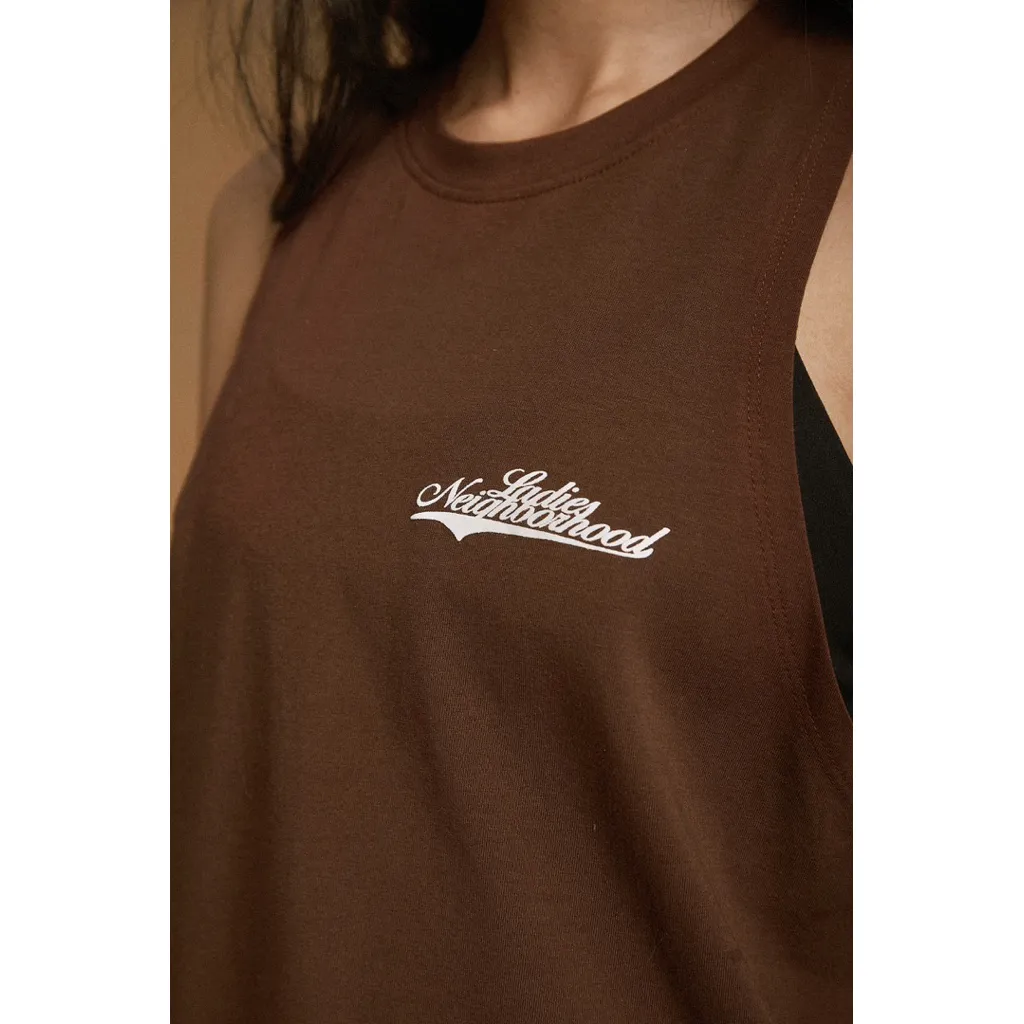 Lady Block เสื้อกล้ามแขนกุด Nara Tank Top คอตตอนยืด 4 ทาง ระบายอากาศ ปักโลโก้นูน — 6