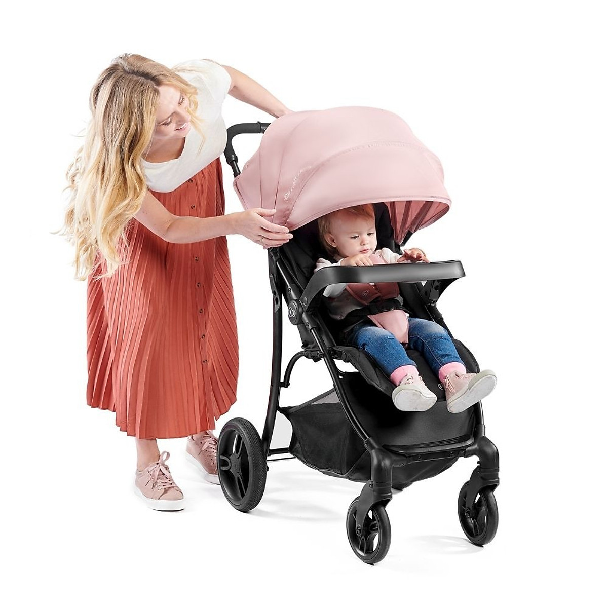 Kindercraft Cruiser Plus รถเข็นเด็กที่นั่งกว้าง หลังคาใหญ่ ปรับเอนนอนได้ พับมือเดียว — 5
