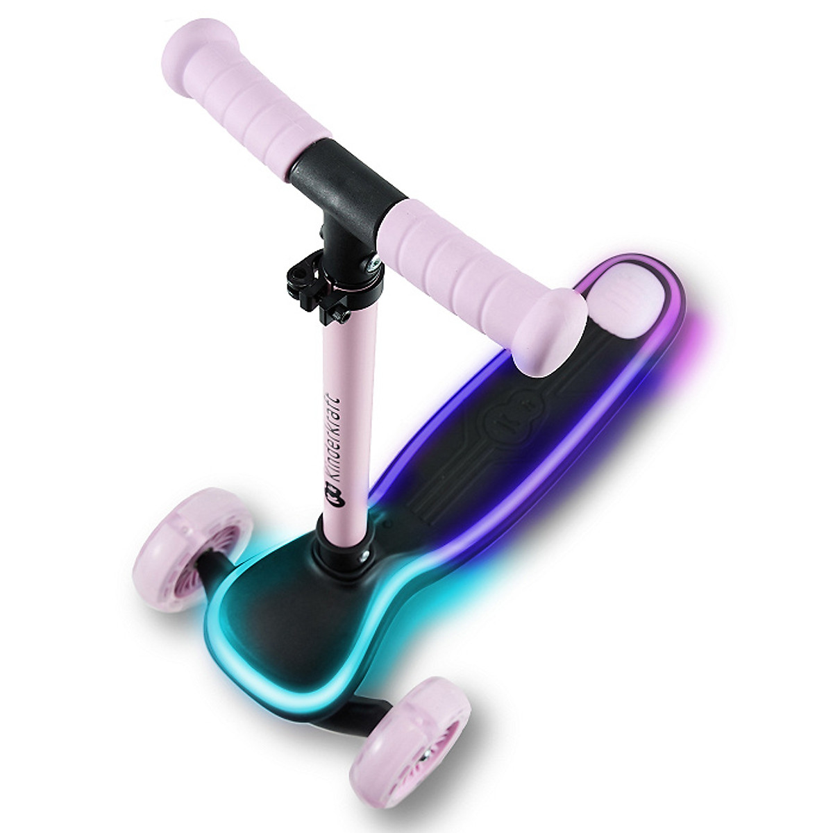 Kindercraft Raketa สกูตเตอร์ 3 ล้อมีไฟ LED เด็ก 2 ขวบขึ้นไป พับได้ ปรับความสูงได้ — 4