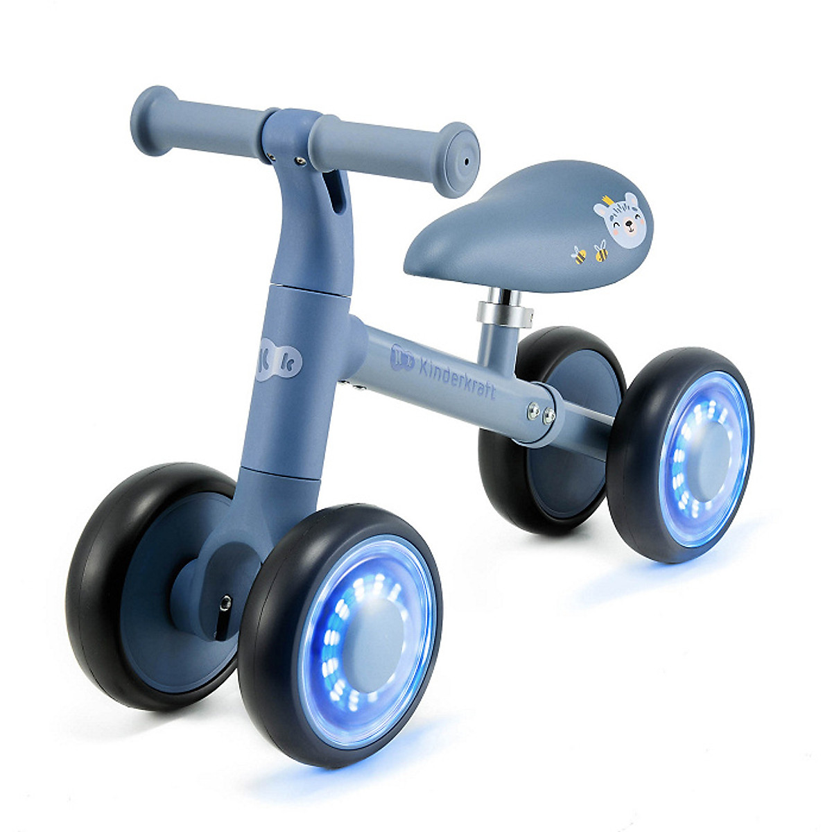 Kindercraft Cutey Flash จักรยานทรงตัว 4 ล้อ ล้อมีไฟ LED เด็ก 1 ขวบขึ้นไป เบา 2.1 กก.