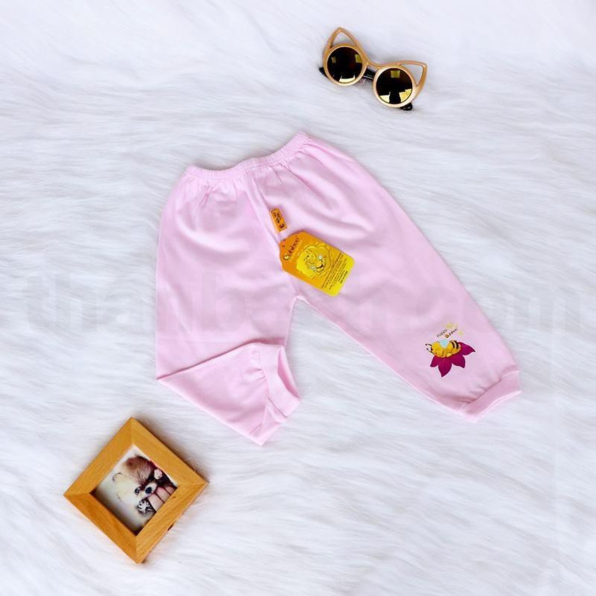 Bebiboo ชุดเด็กแรกเกิด ผ้าคอตตอนนุ่ม คอวี แขนสั้น เสื้อ+กางเกง 5 สี 5 ไซซ์ — 5