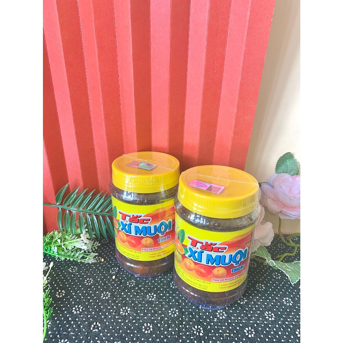 Tanlok ส้มจี๊ดแช่อิ่มผสมบ๊วย 580 / 900 กรัม ใช้ทำเครื่องดื่มเย็น ชงน้ำ เปรี้ยวหวานหอม — 2