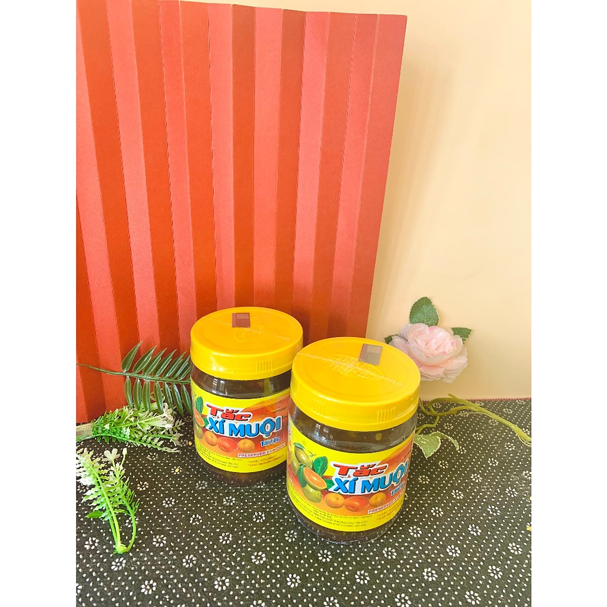 Tanlok ส้มจี๊ดแช่อิ่มผสมบ๊วย 580 / 900 กรัม ใช้ทำเครื่องดื่มเย็น ชงน้ำ เปรี้ยวหวานหอม — 3