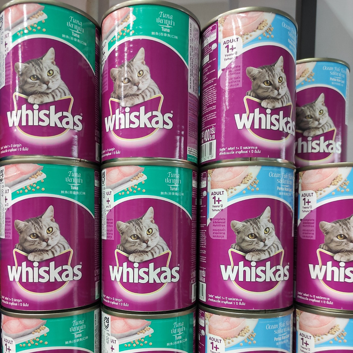 Whiskie อาหารเปียกแมวกระป๋อง 400 กรัม รสปลาทะเล / ปลาทูน่า ซื้อ 1 หรือแพ็ก 5 — 2