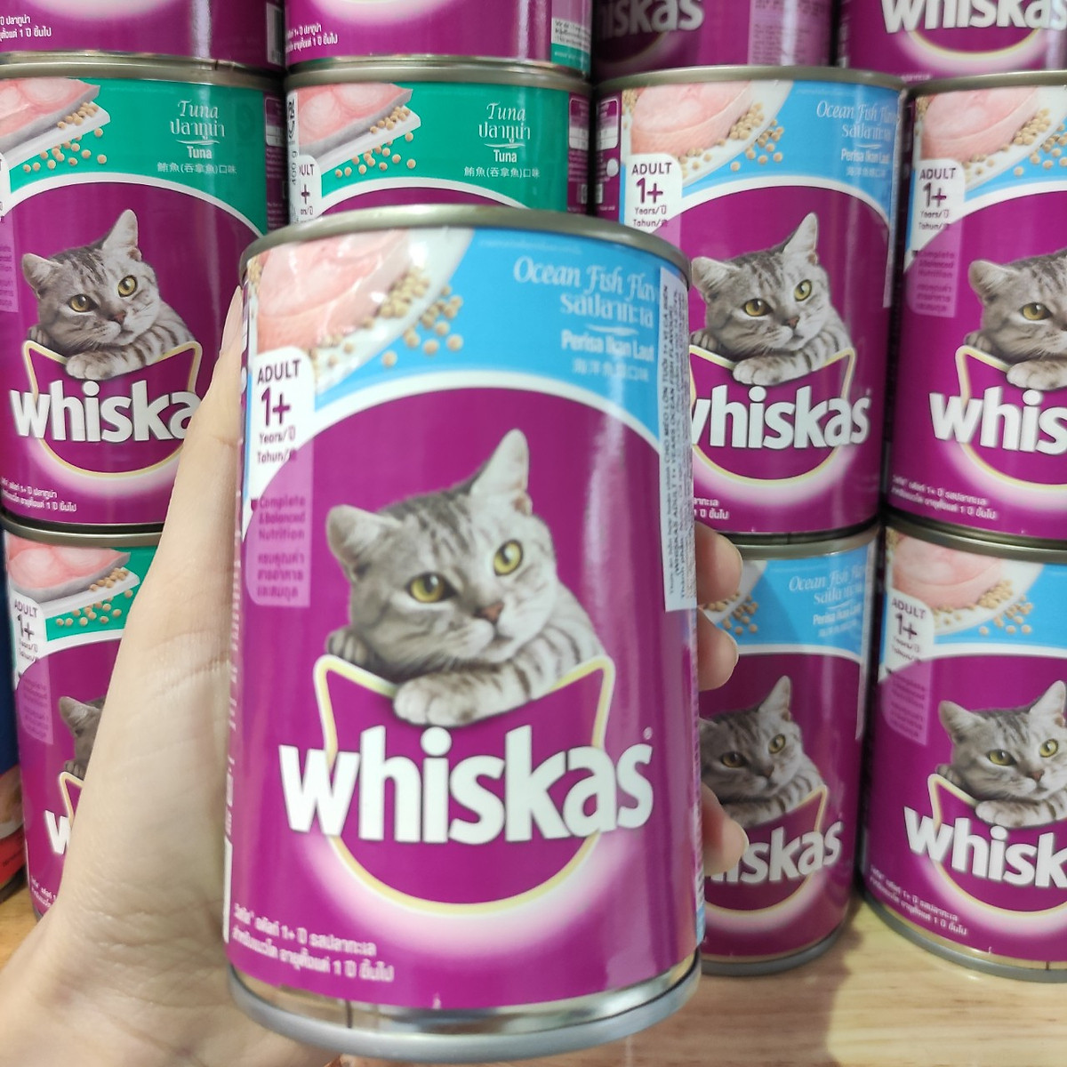 Whiskie อาหารเปียกแมวกระป๋อง 400 กรัม รสปลาทะเล / ปลาทูน่า ซื้อ 1 หรือแพ็ก 5 — 3