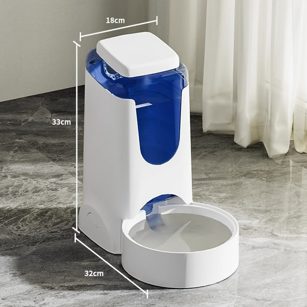 PawFlow เครื่องให้น้ำและอาหารอัตโนมัติ สำหรับสุนัขและแมว ถังน้ำ 4 ลิตร ถังอาหาร 2.5 ลิตร — 3