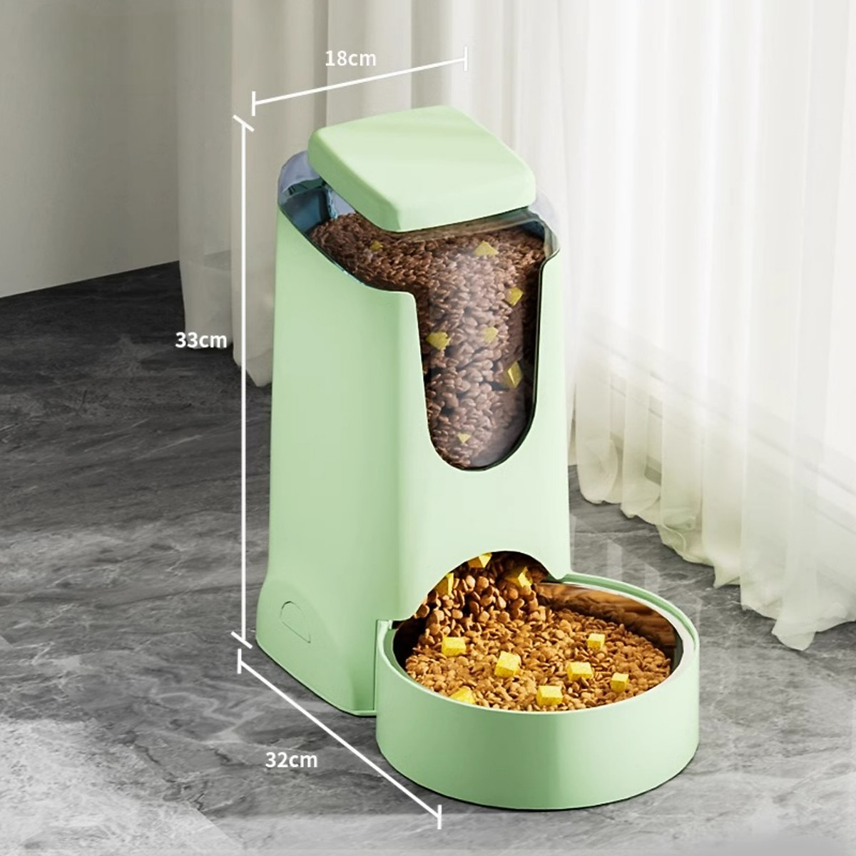PawFlow เครื่องให้น้ำและอาหารอัตโนมัติ สำหรับสุนัขและแมว ถังน้ำ 4 ลิตร ถังอาหาร 2.5 ลิตร — 6