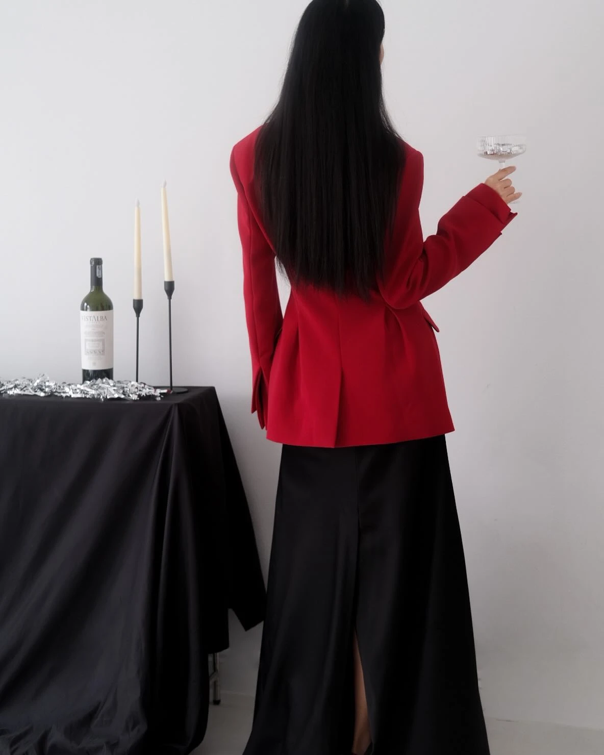 Alix Blazer — เบลเซอร์เก็บเอวสีแดง คัตติ้งหรู — 7
