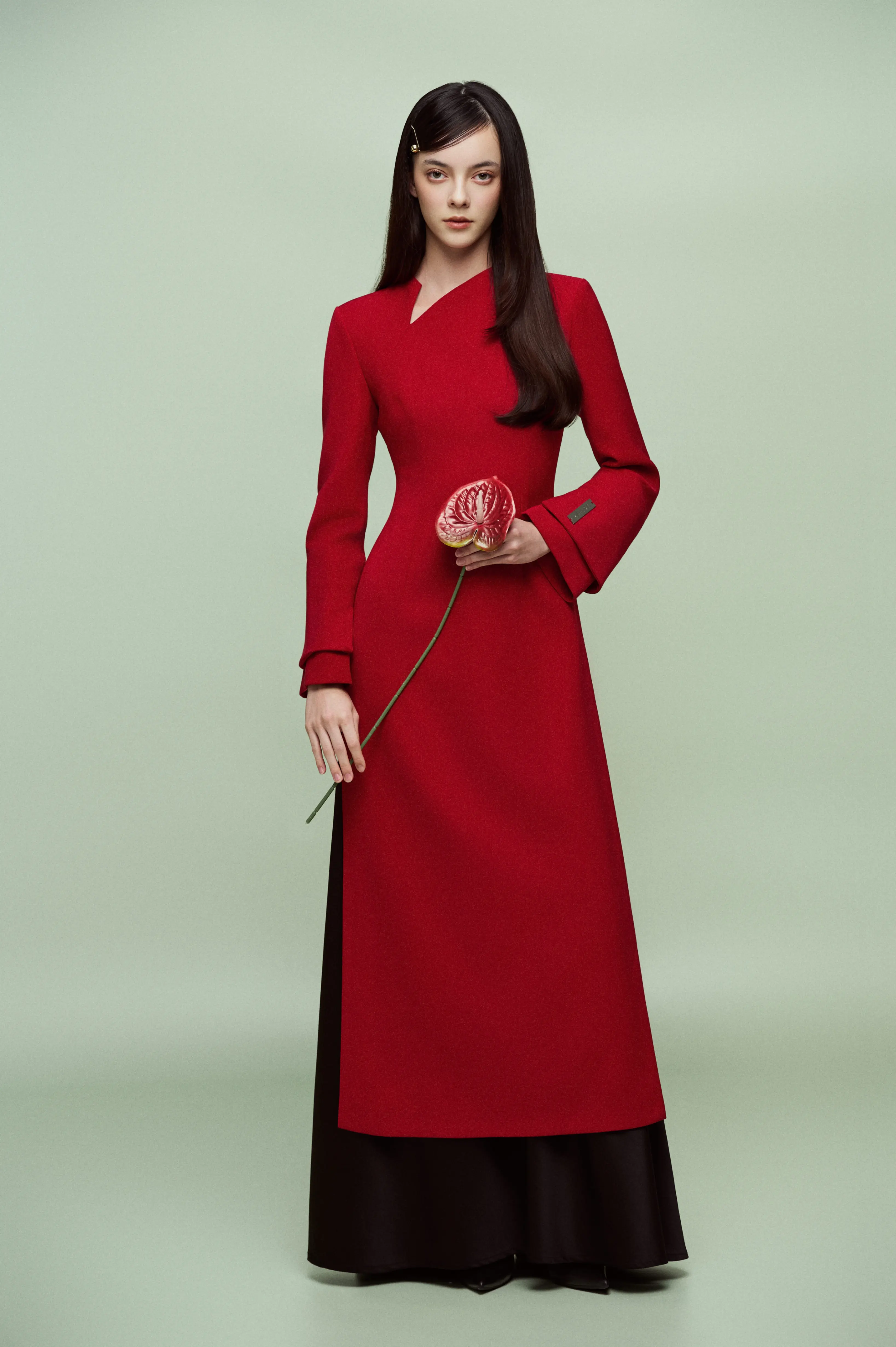 Fany Ao Dai — ชุดอ๊าวหญ่ายสีแดง ลุคเทศกาล