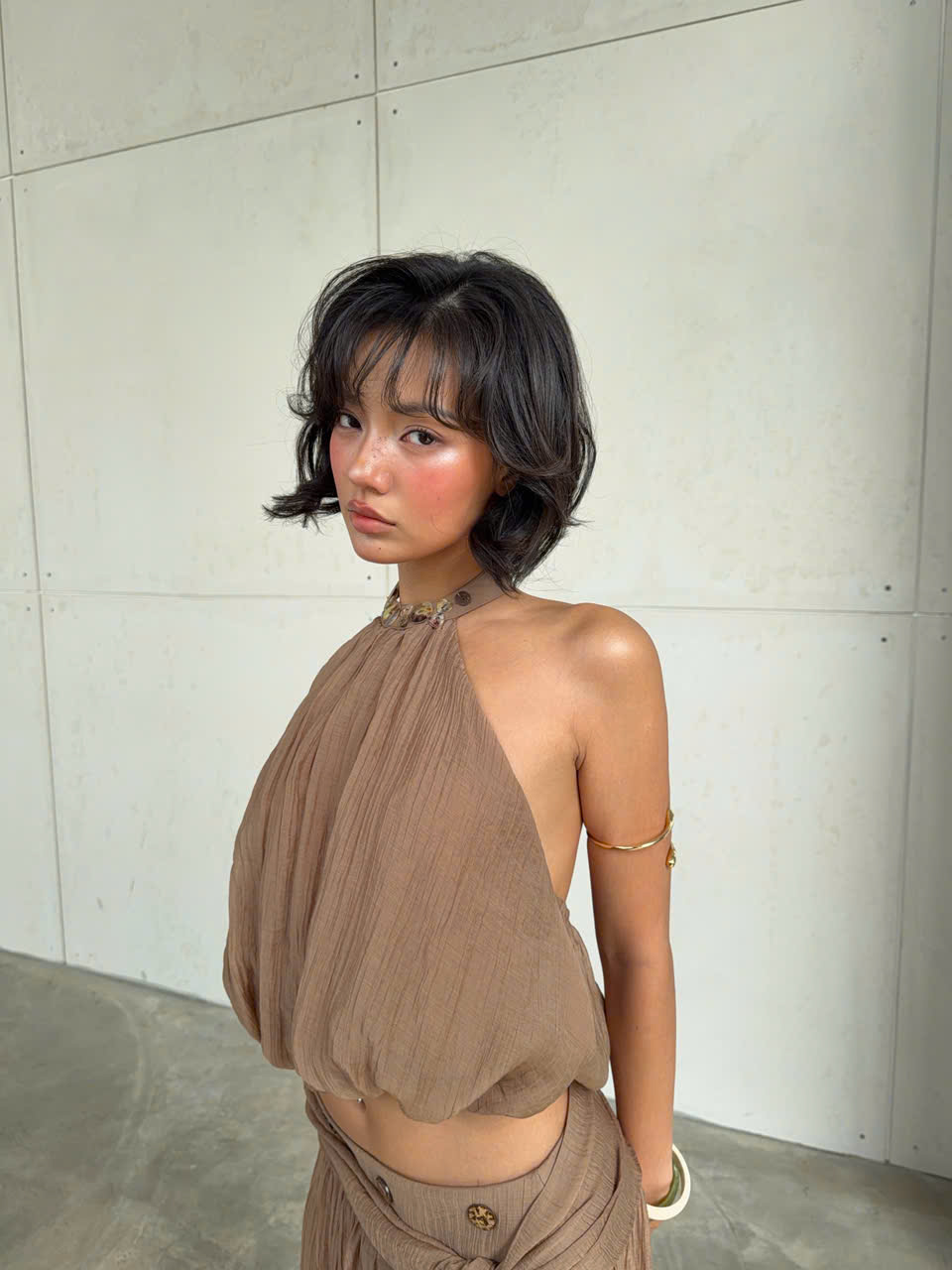 Hawaii Set — เซตเสื้อครอปกับกางเกงทรงบอลลูน — 2