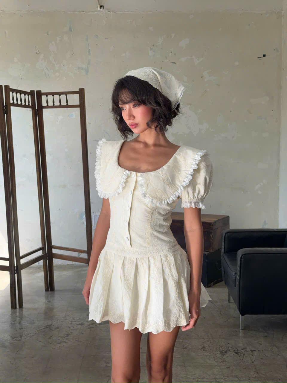Mini Dress — เดรสทรงบานสั้น แถมที่คาดผม — 6