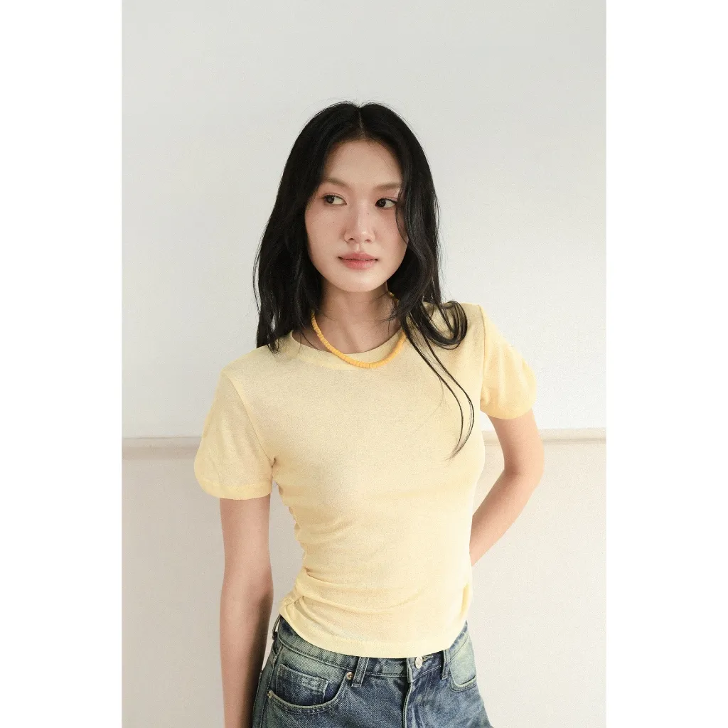 Garden Veil — เซตเสื้อสายเดี่ยวผ้าชีฟองปักดอกไม้ ซ้อนเสื้อยืดบาง — 3