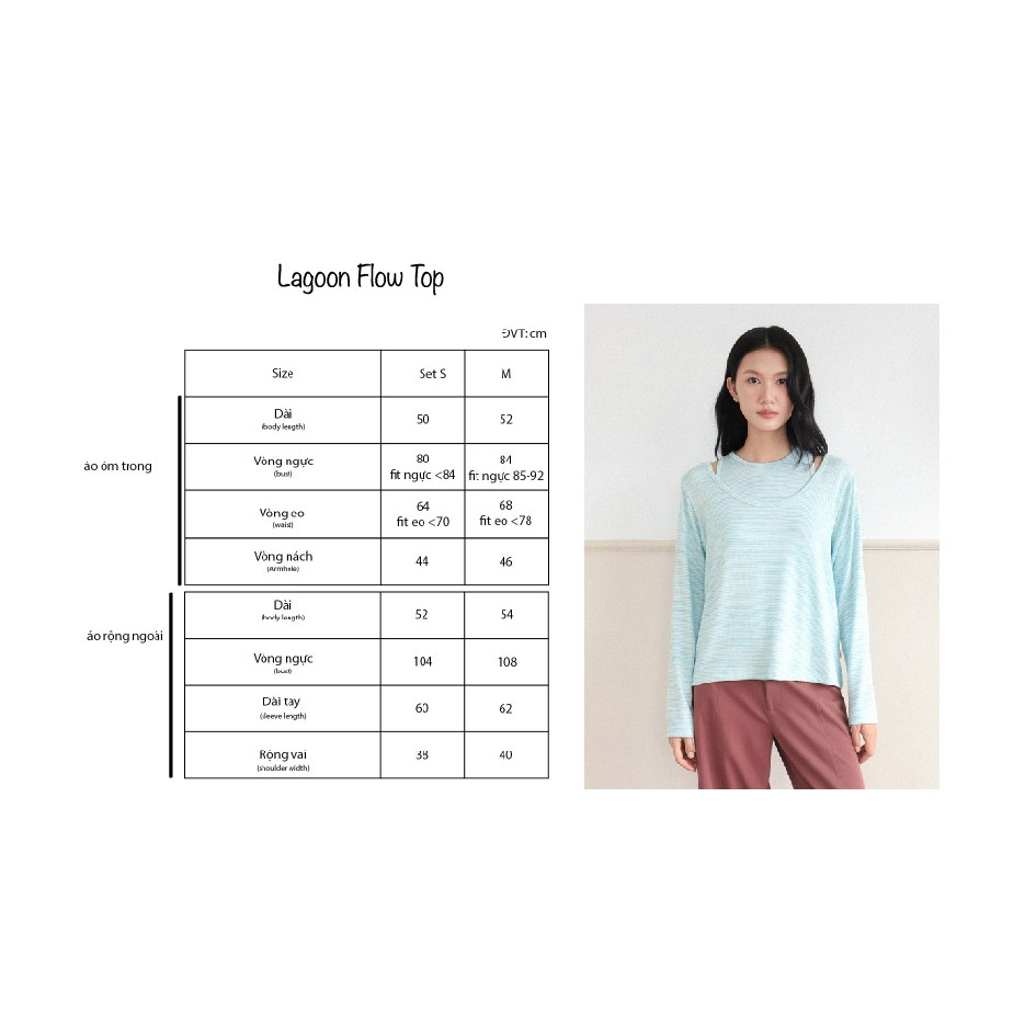 Ink Flow Top — เซตเสื้อกล้ามกับเสื้อแขนยาวลายทาง — 2