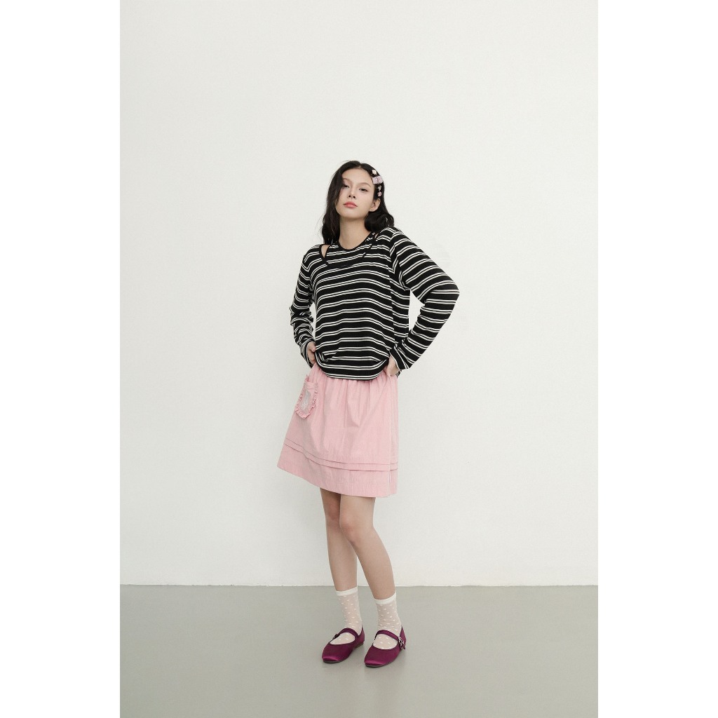 Ink Flow Top — เซตเสื้อกล้ามกับเสื้อแขนยาวลายทาง — 7