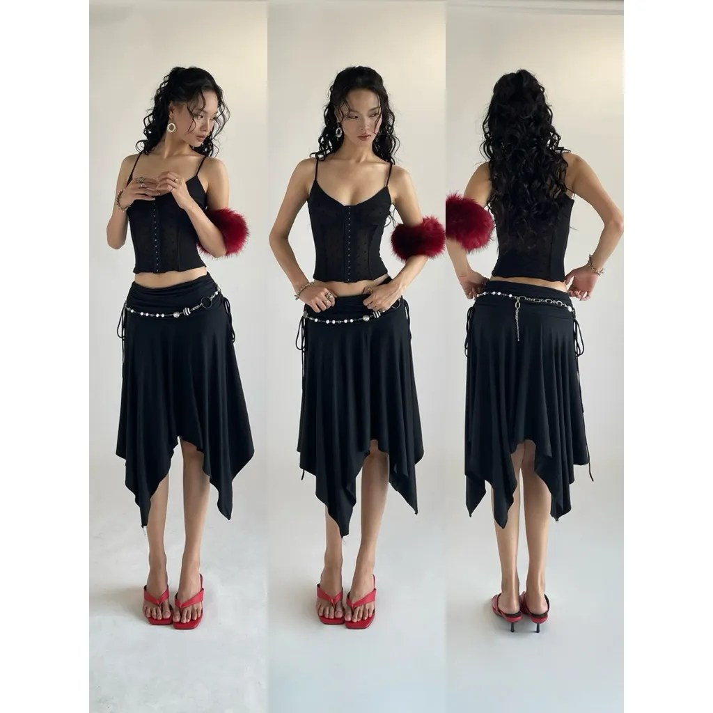 Raven Corset — คอร์เซ็ตผ้าตาข่ายเก็บเอว มีเซตให้เลือก — 2