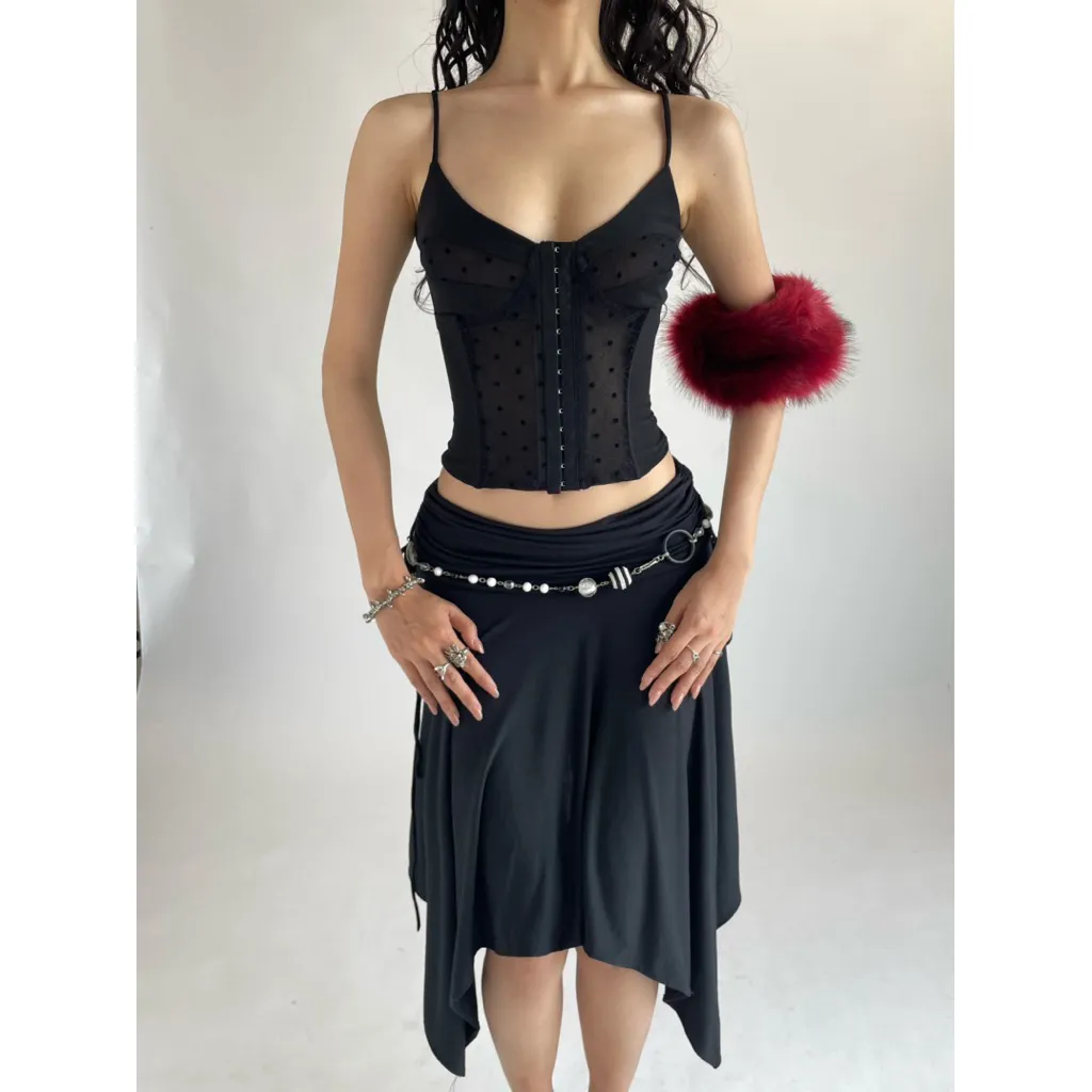 Raven Corset — คอร์เซ็ตผ้าตาข่ายเก็บเอว มีเซตให้เลือก — 5