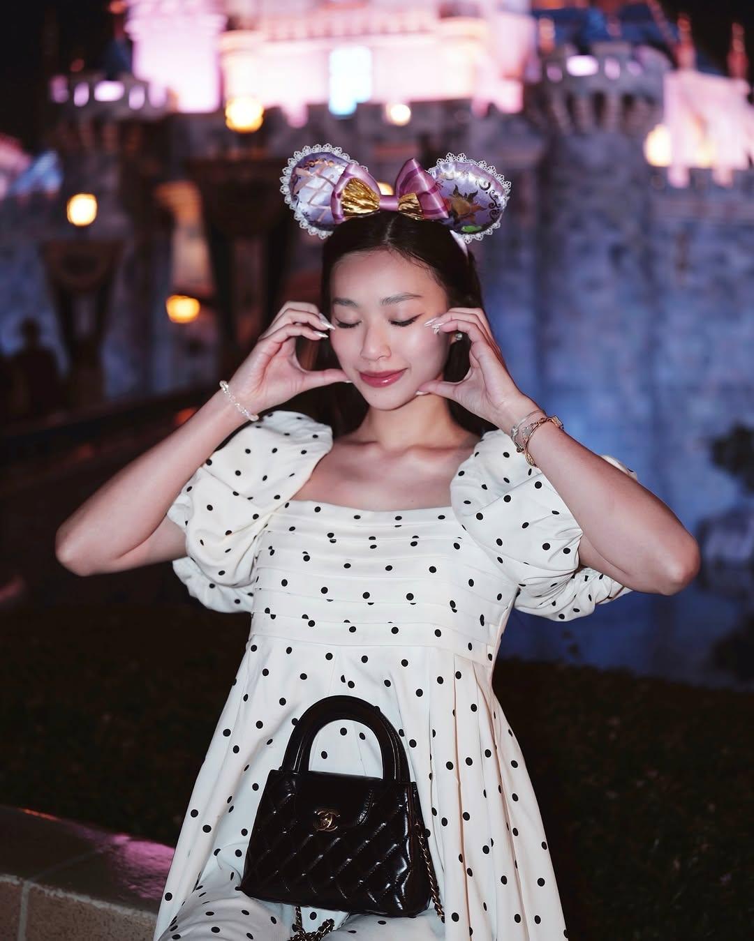 Polka Dot Mini Dress — เดรสสั้นเบบี้ดอลล์ลายจุด แขนพอง — 5