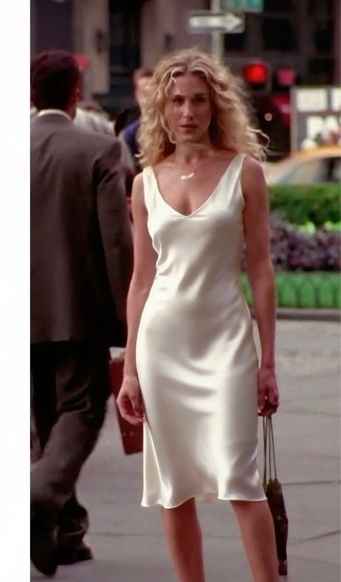Revenge Dress — เดรสสีขาวทรงเรียบ สไตล์เรโทร — 3