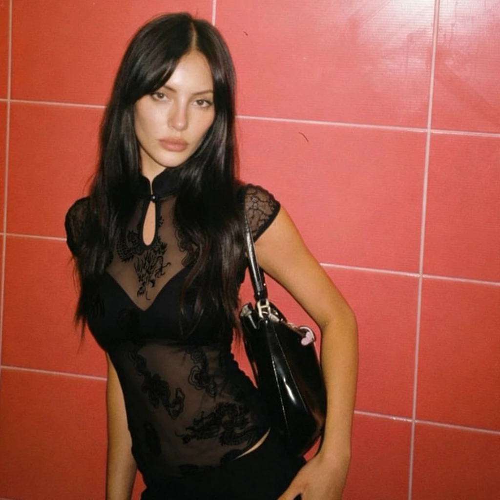 Dragon Qipao Tee — เสื้อยืดคอจีนลายมังกร สไตล์นีโอจีน — 3
