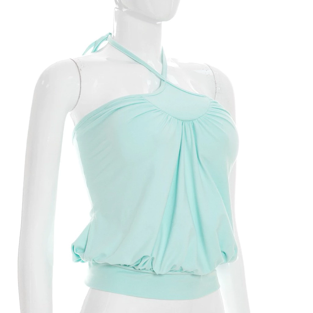 Puff Halter Top — เสื้อคล้องคอทรงพอง — 4
