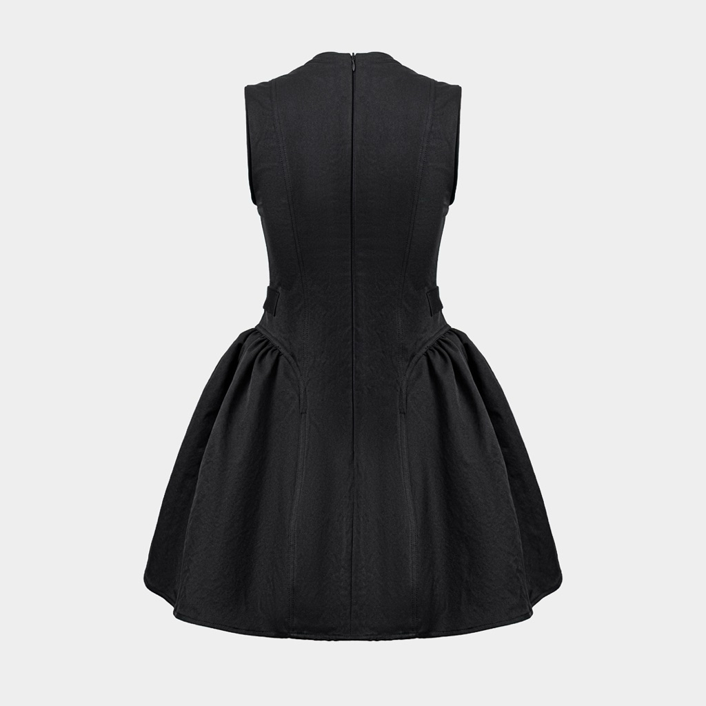 Cassandra Dress — เดรสผ้าคากี ทรงสุภาพ — 5