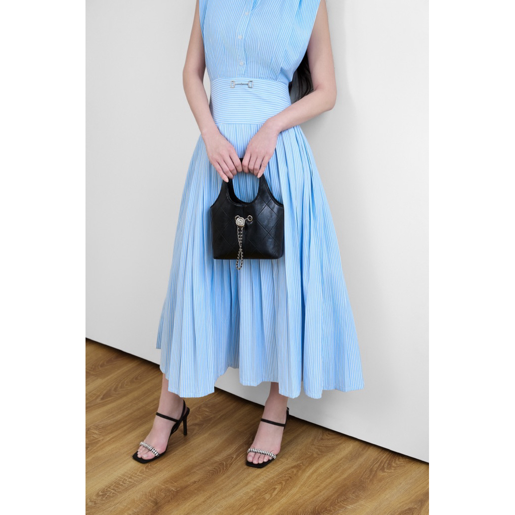 Madison Pleated Dress — เดรสยาวพลีท ทรงเอวสูง — 6