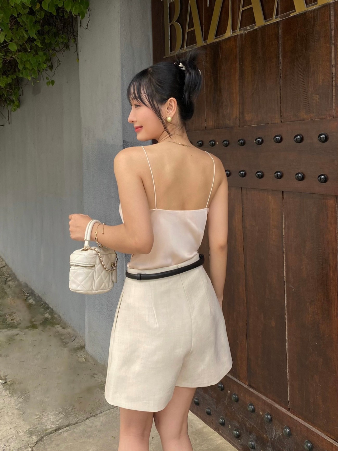 JUMin | Áo 2 dây lụa satin Silly Top — 2