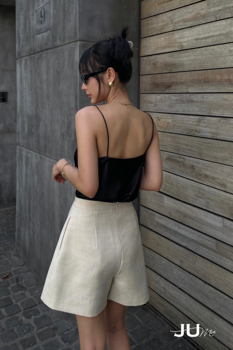 JUMin | Áo 2 dây lụa satin Silly Top — 5