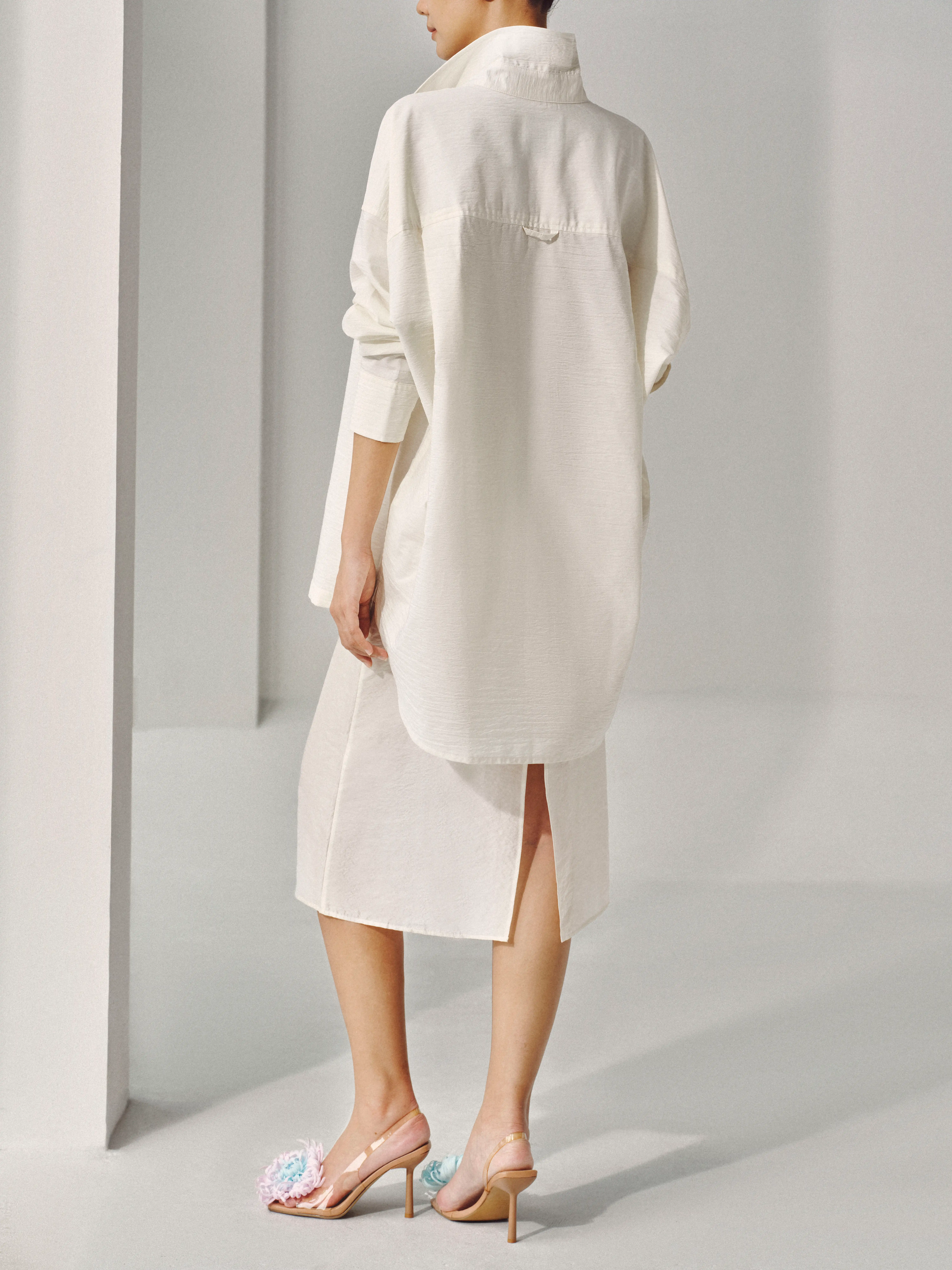 [AGENDER PROJECT] UNISEX - ÁO SƠ MI OVERSIZED LYOCELL — 2