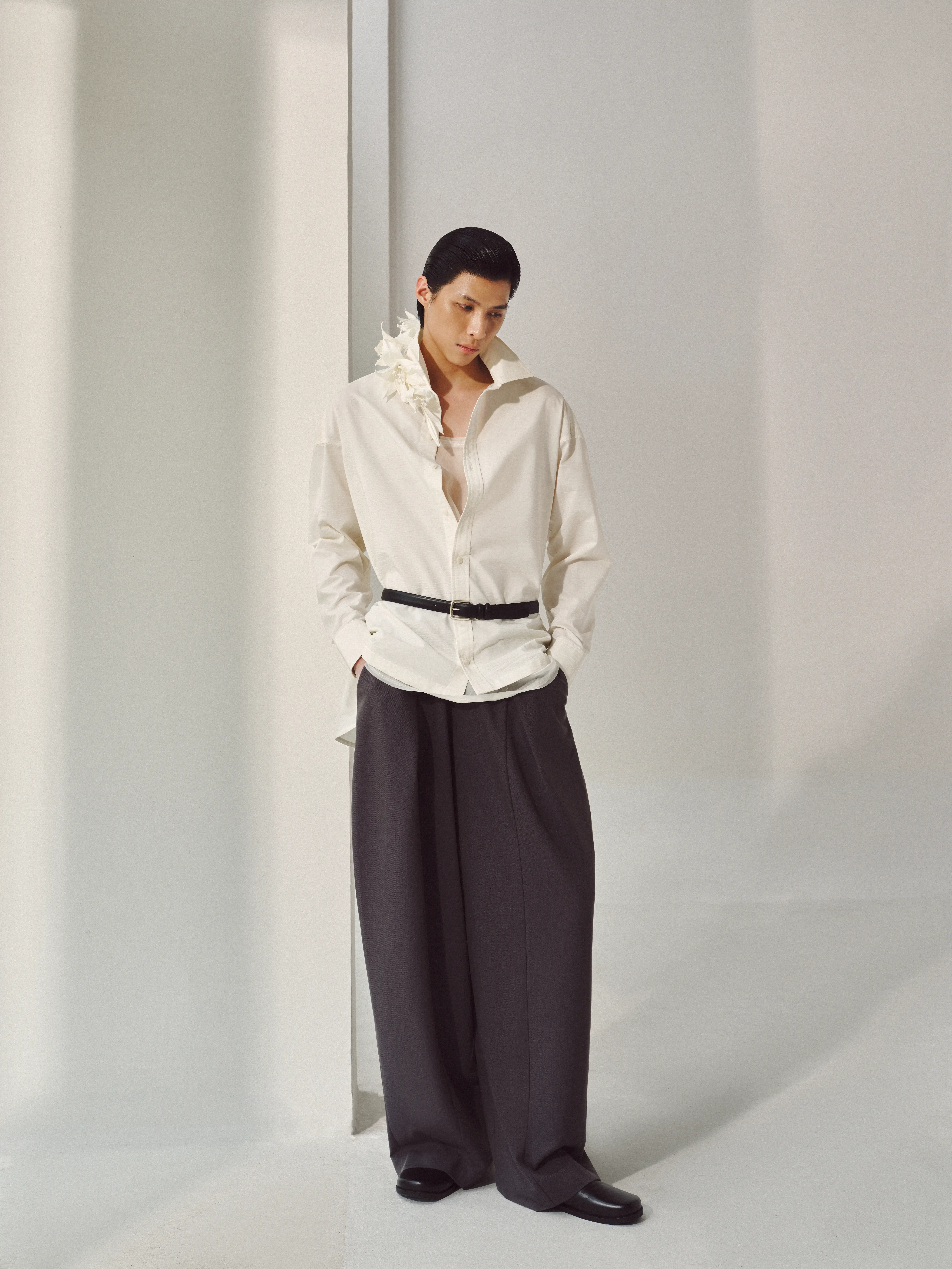 [AGENDER PROJECT] UNISEX - ÁO SƠ MI OVERSIZED LYOCELL — 3
