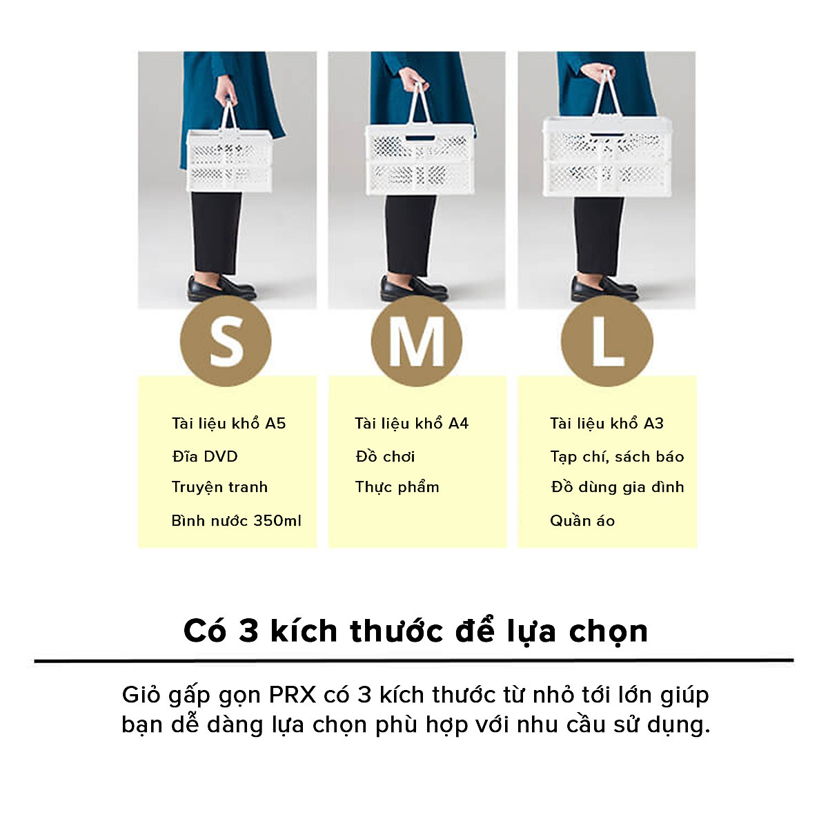ตะกร้าพลาสติกอเนกประสงค์ มีหูจับ — 2